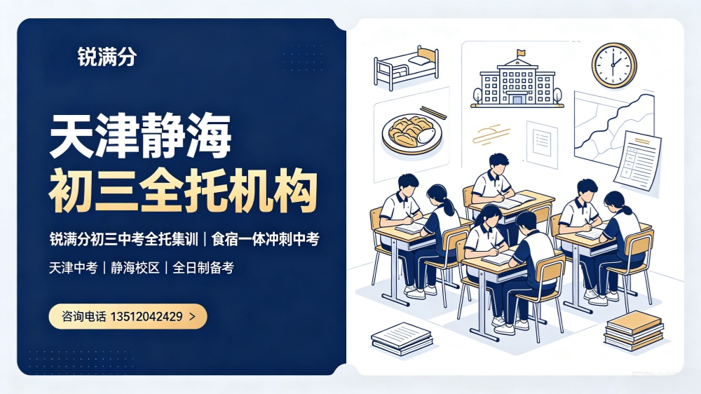 天津静海初三全托机构怎么选?锐满分初三中考全托集训,食宿一体助力中考冲刺(1) 天津静海初三全托机构怎么选?锐满分初三中考全托集训,食宿一体助力中考冲刺(1)