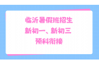 临沂新初一新初三暑假衔接班去哪里报名？锐